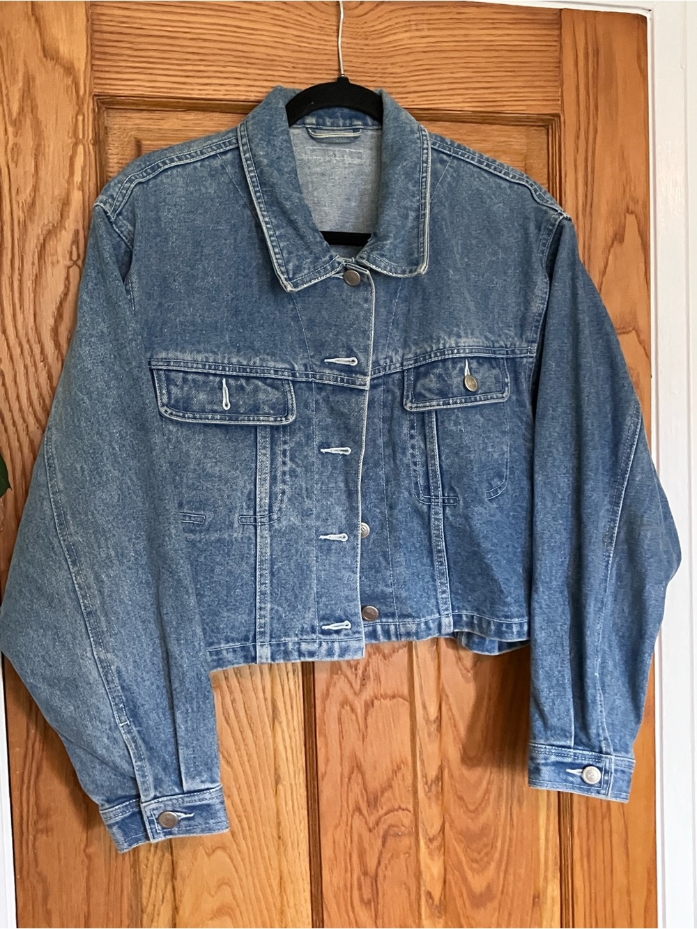 cropped denim jacket